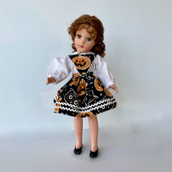 Dress -  Fall Pumpkins and Cats - Jumper and Blouse