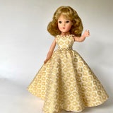 LE Doll - Beautiful Green eyed Blond in Vintage Gold Lace Dress