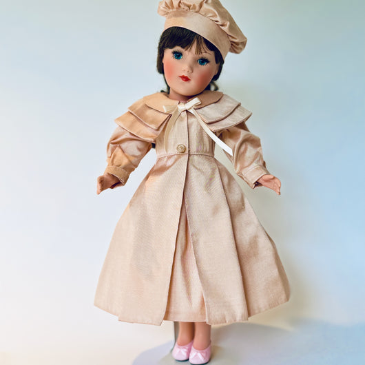 Soft Peach Silk Taffeta Spring Ensemble