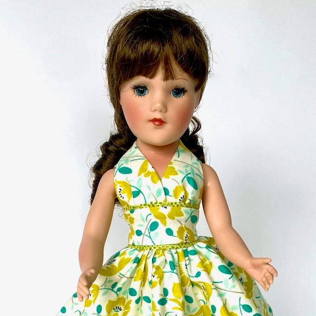 Dress - Cotton floral halter dress for Mary Hoyer Playdoll – The Mary ...