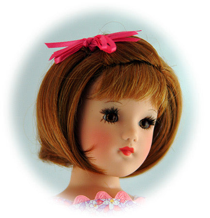 Play Doll Wigs - Short Bob - side part with bow