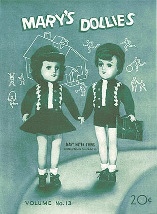 Mary's Dollies Knit and Crochet Pattern Book, Volume 13
